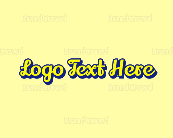 Bright Fun Cursive Logo