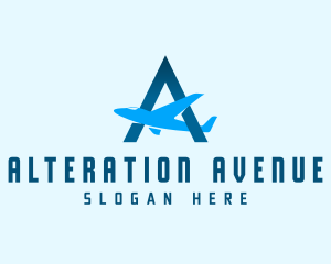 Tourism Aviation Letter A logo design