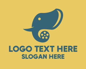 Production - Elephant Movie Film logo design