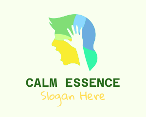 Mindfulness - Scream Mind Hand logo design