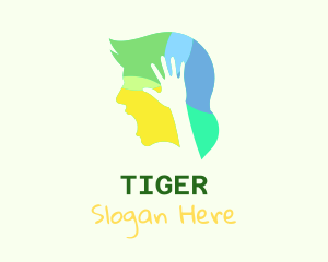 Support - Scream Mind Hand logo design