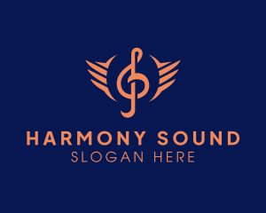 Clef Wing Music Production logo design