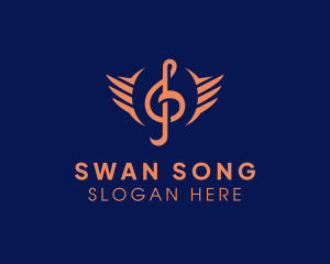 Clef Wing Music Production logo design