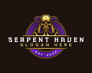 Gaming Serpent Skull logo design