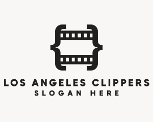 Developer - Filmstrip Bracket Movie logo design