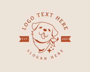 Grooming - Pet Dog Scarf logo design