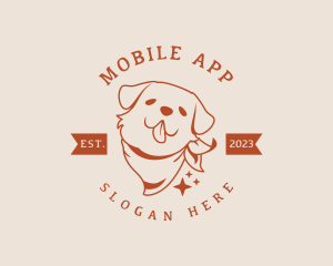 Cute - Pet Dog Scarf logo design