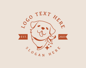 Mascot - Pet Dog Scarf logo design