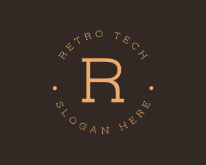 Round Serif Business logo design