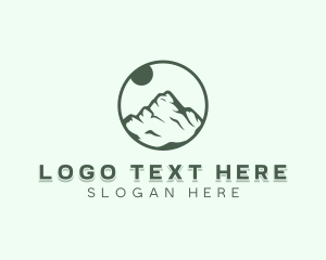 Eco - Natural Mountain Trek logo design