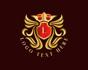 Wine - Luxury Crown Crest logo design