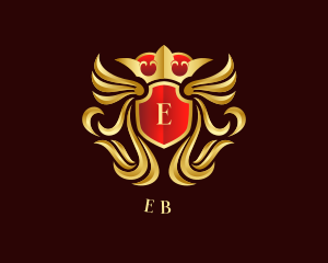 Shield - Luxury Crown Crest logo design