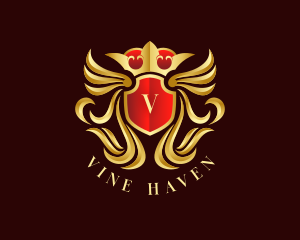 Luxury Crown Crest logo design