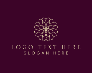 Hobbyist - Heart Flower Ornament logo design