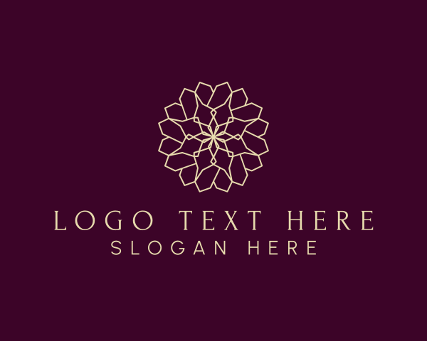 Skincare - Heart Flower Ornament logo design