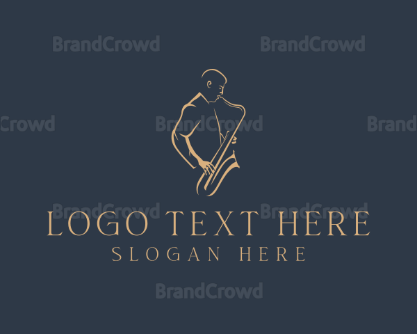 Saxophone Instrument Musician Logo