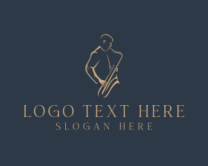 Jazz - Saxophone Instrument Musician logo design