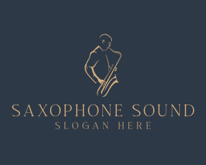 Saxophone Instrument Musician logo design