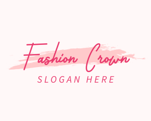 Beauty Script Fashion logo design