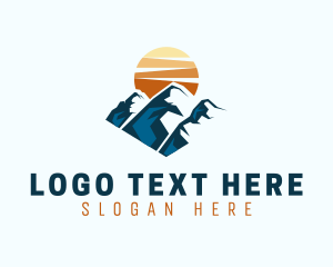 Mountain Peak Scenery Logo