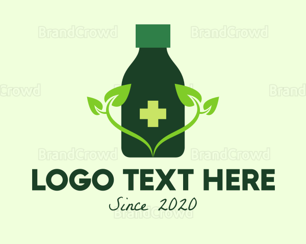 Medicine Bottle Tonic Potion Logo