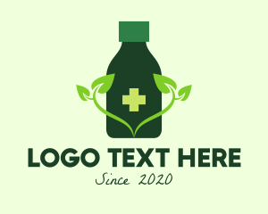 Classical - Natural Medicine Bottle logo design