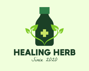 Natural Medicine Bottle  logo design