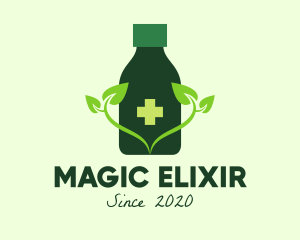 Potion - Natural Medicine Bottle logo design