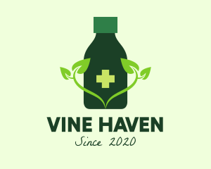 Natural Medicine Bottle  logo design