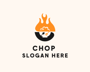 Eatery - Fire Rice Bowl logo design