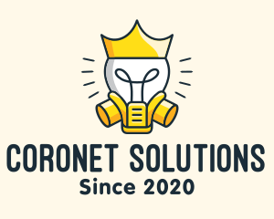 Coronet - Royal Light Bulb King logo design