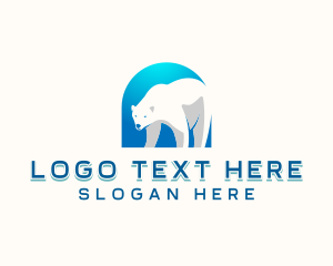 Animal - Polar Bear Zoo logo design
