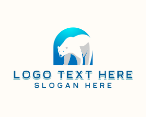 Polar Bear - Polar Bear Zoo logo design