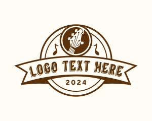 Tune - Musical Instrumental Guitar logo design