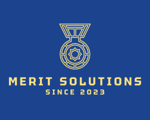 Merit - Athletic Medallion Award logo design