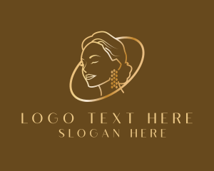 Tailor - Fashion Female Earring logo design