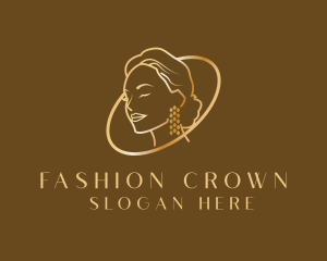 Fashion Female Earring logo design