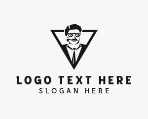 Tuxedo - Gentleman Smoking Pipe logo design