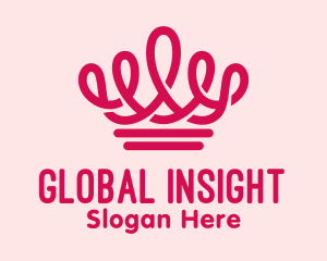 Fashion Accessories - Elegant Pink Crown logo design