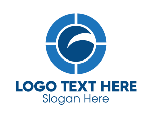 Curved - Abstract Curve Circle logo design