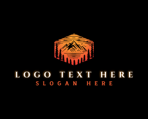 Rustic - Outdoor Mountain Forest logo design