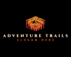 Outdoor Mountain Forest logo design