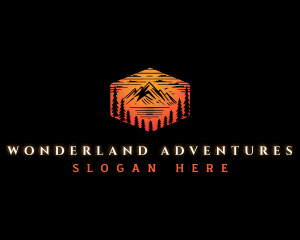 Outdoor Mountain Forest logo design