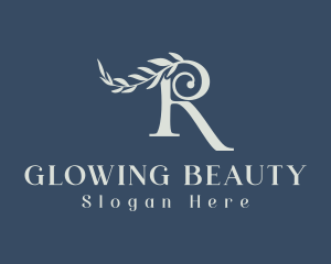 Elegant Leafy Letter R Logo