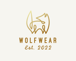 Pet - Golden Fox Monoline logo design