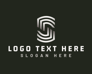 Stripes - Industrial Technology Letter S logo design