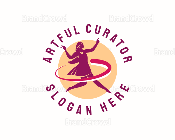 Woman Dancer Performer Logo