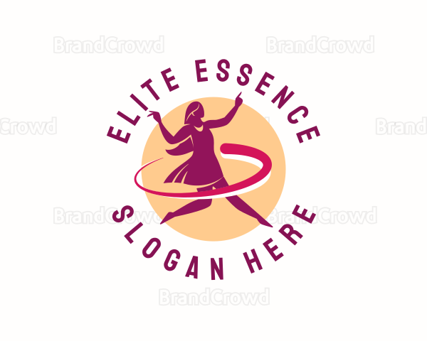 Woman Dancer Performer Logo