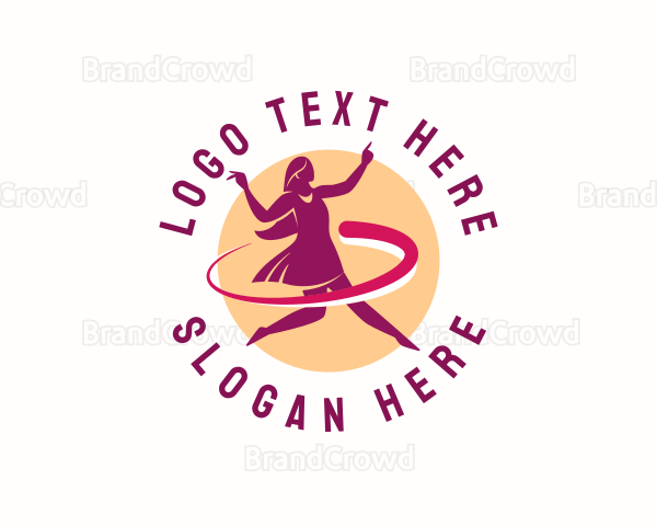 Woman Dancer Performer Logo