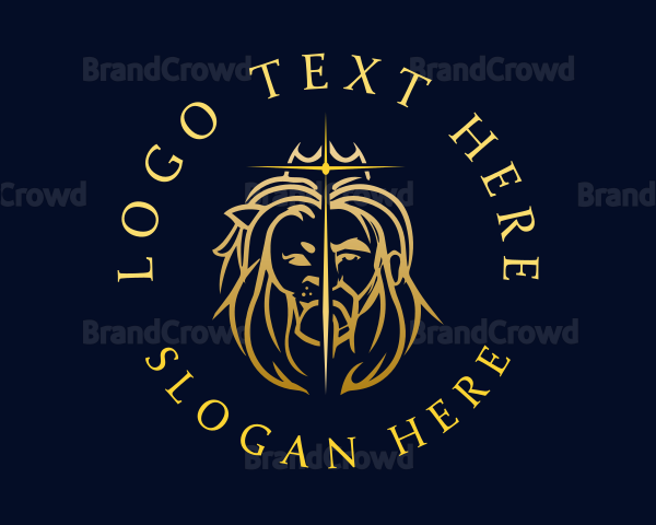 Crown Hunter Lion King Logo